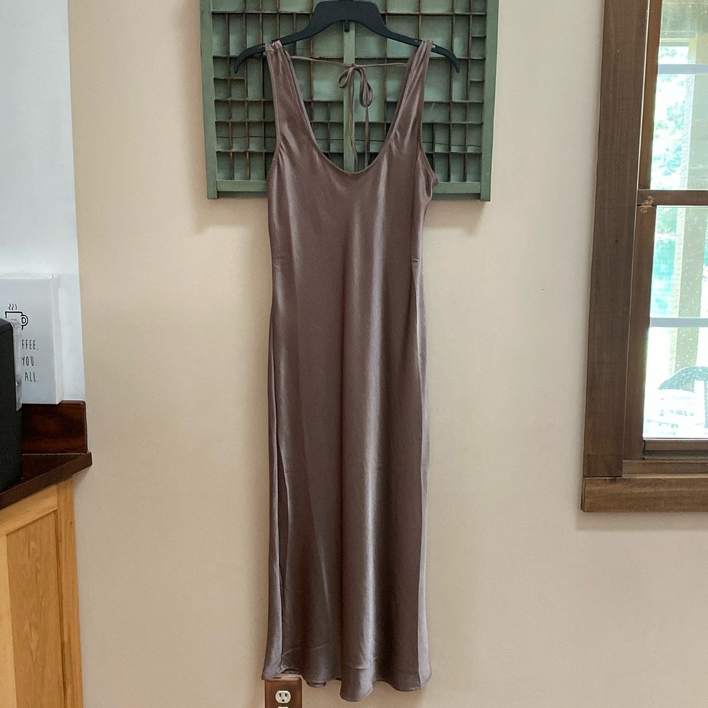 Gap silky slip dress medium